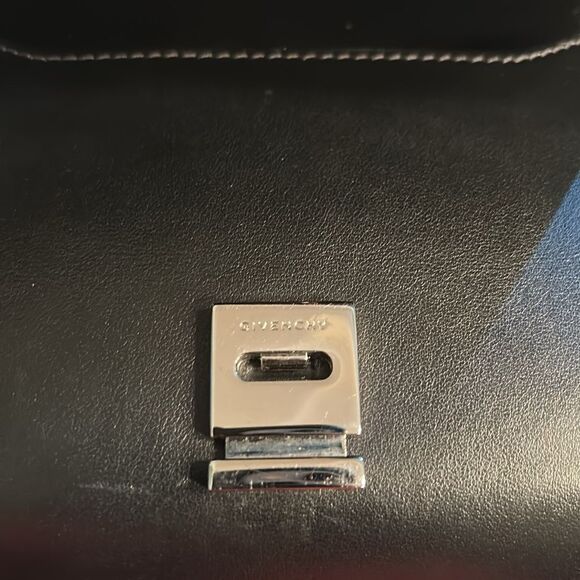 Authentic Givenchy Black Leather Top Handle Crossbody Mini Bag - Picture 11 of 17